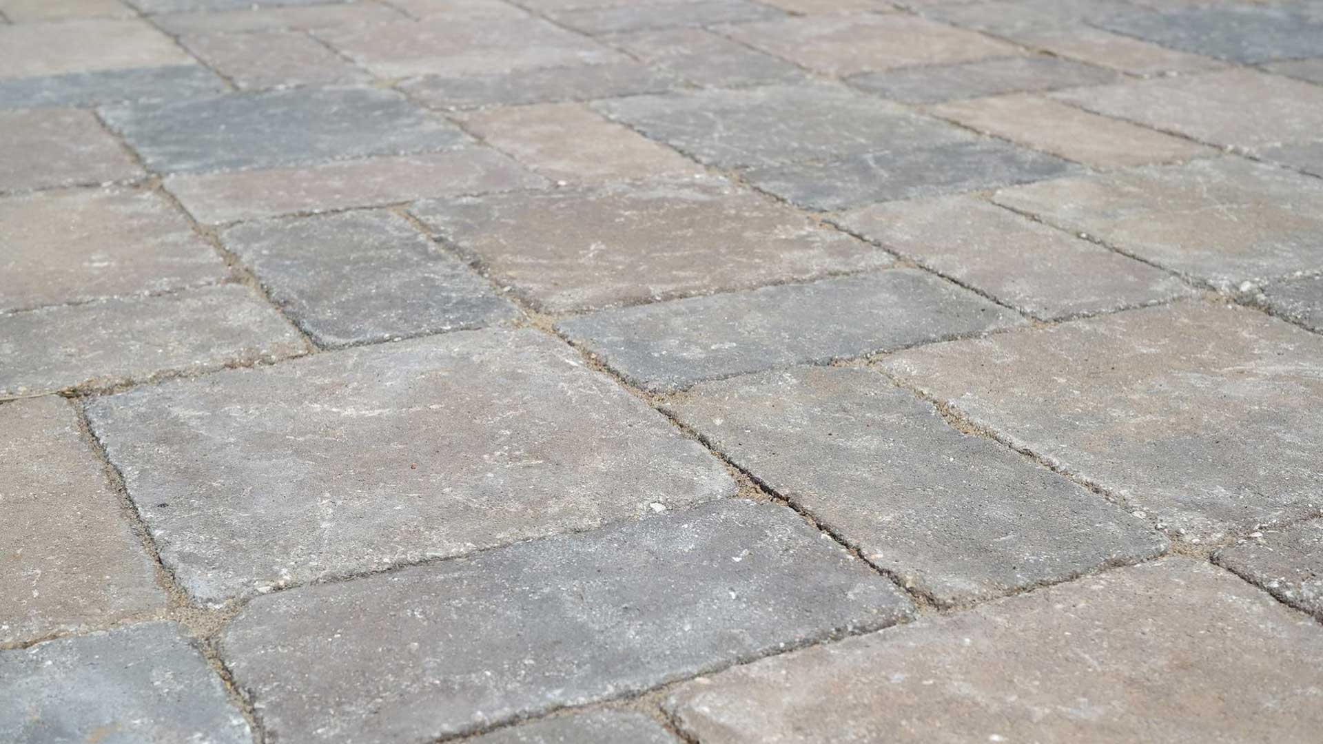 A close-up of one of our custom patios in Waterloo.